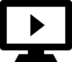 Play Video On Screen Silhouette Svg Vector, Free Vectors File